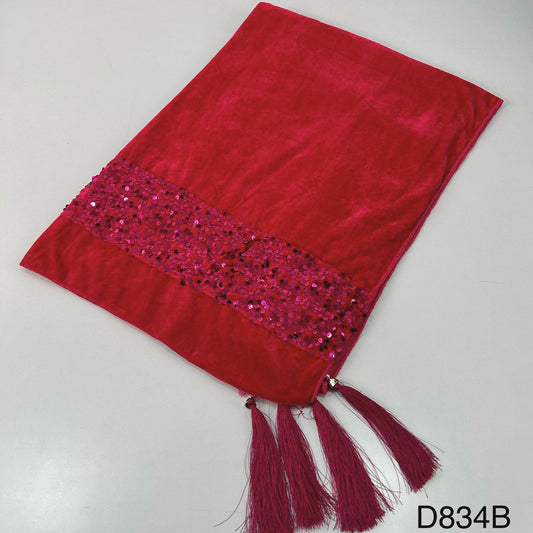 Velvet Sequins Dupatta -D834