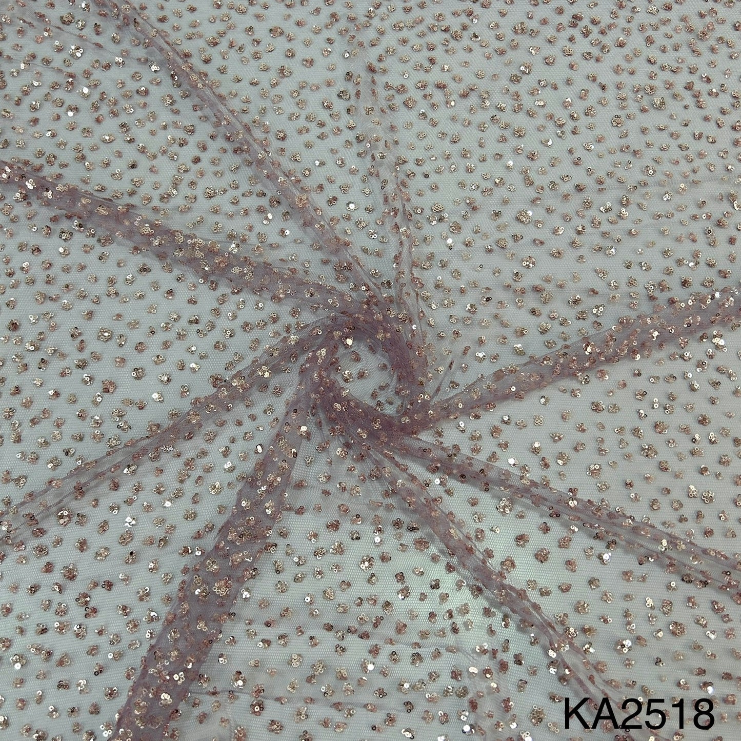Cut Dana Sequins Net Fabric KA2518