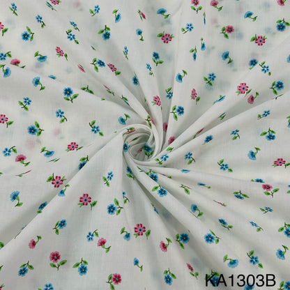 Floral Print Cotton Fabric-KA1303
