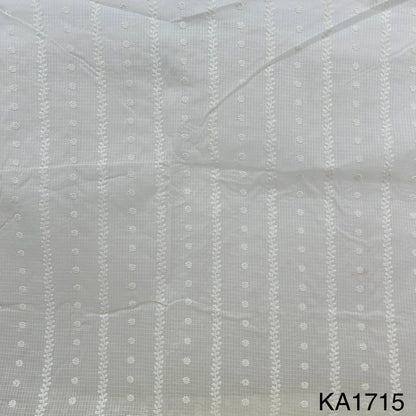 Embroidered Kota Cotton Fabric-KA1715