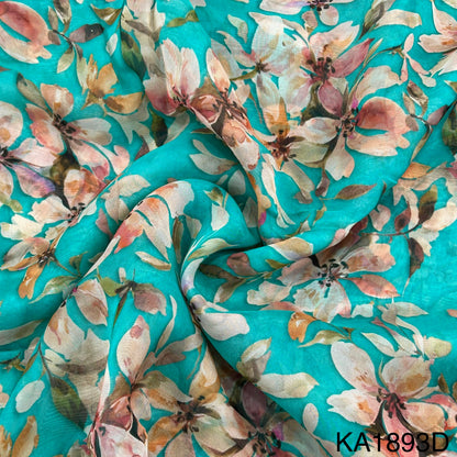 Printed Organza Fabric-KA1893
