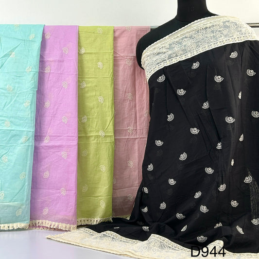 Embroidered Sequins Cotton Dupatta D-944