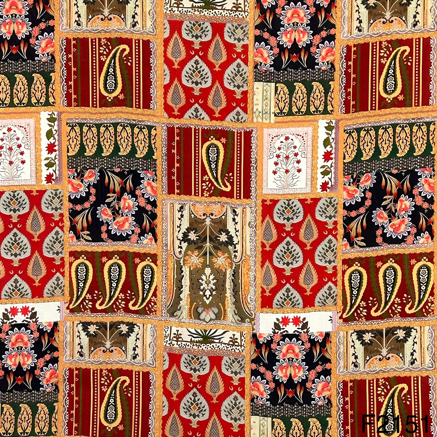 Printed Crepe Fabric - F2151