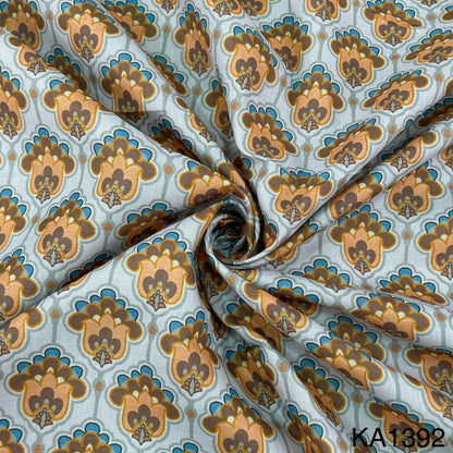 Printed Lilen Cotton Fabric-KA1392