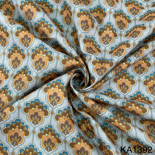 Printed Lilen Cotton Fabric-KA1392