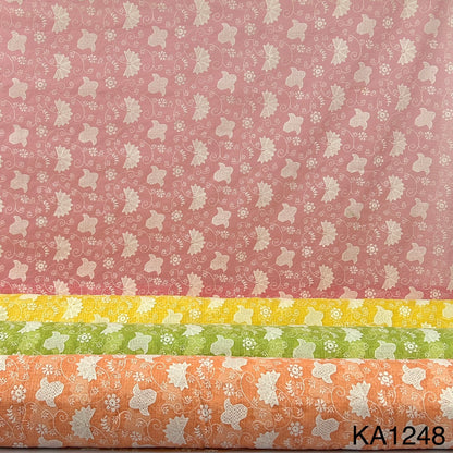 Embroidered Kota Cotton Fabric-KA1248