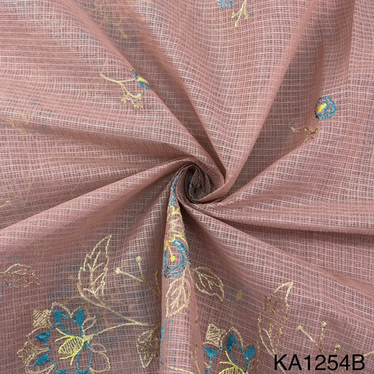 Embroidered Kota Cotton Fabric-KA1254