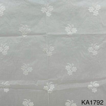 Embroidered Kota Cotton Fabric-F1792