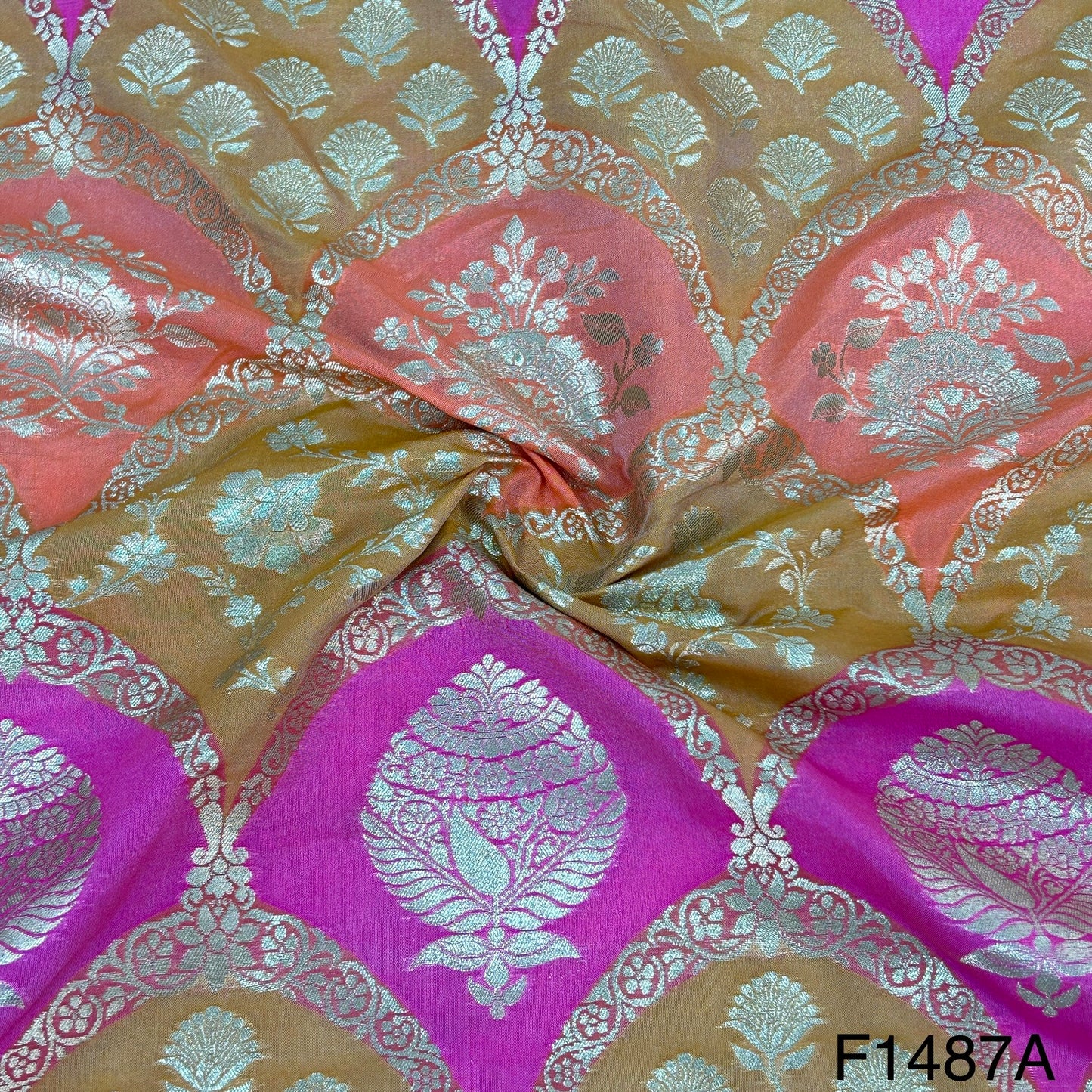 Banarasi Silk Brocade Fabric-F1487