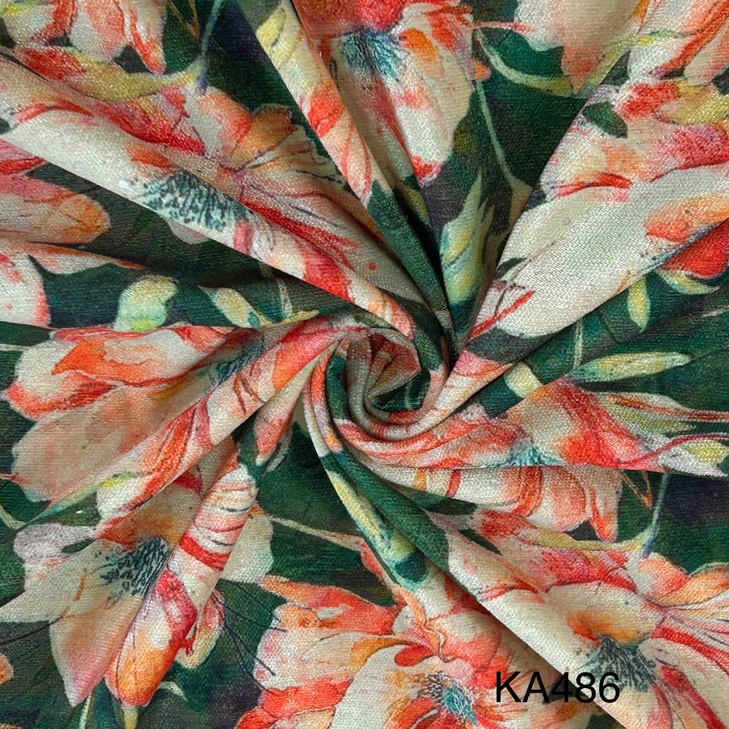 Printed Velvet Fabric-KA486