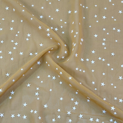 RUBBER Print Georgette Fabric-KA455