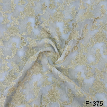 Dyeable Pure Banarasi Georgette Fabric-F1375