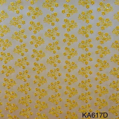 Embroidered Sequins Net Fabric-KA617