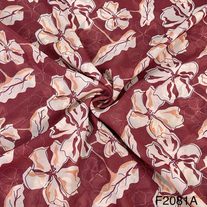 Printed Georgette Fabric-F2081