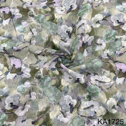 Printed Pure 2 X 2 Rubia cotton Fabric-KA1725