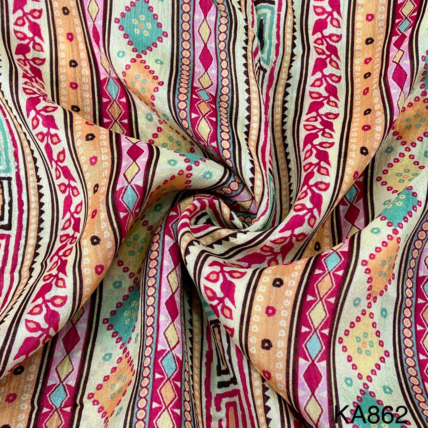 Printed Chinon Fabric - KA862