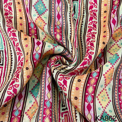 Printed Chinon Fabric - KA862