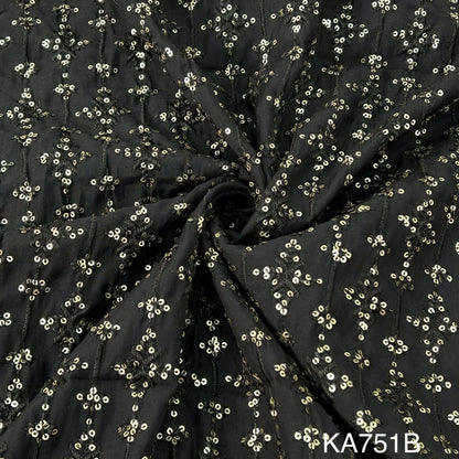 Thread Sequins Modal Silk Fabric KA751