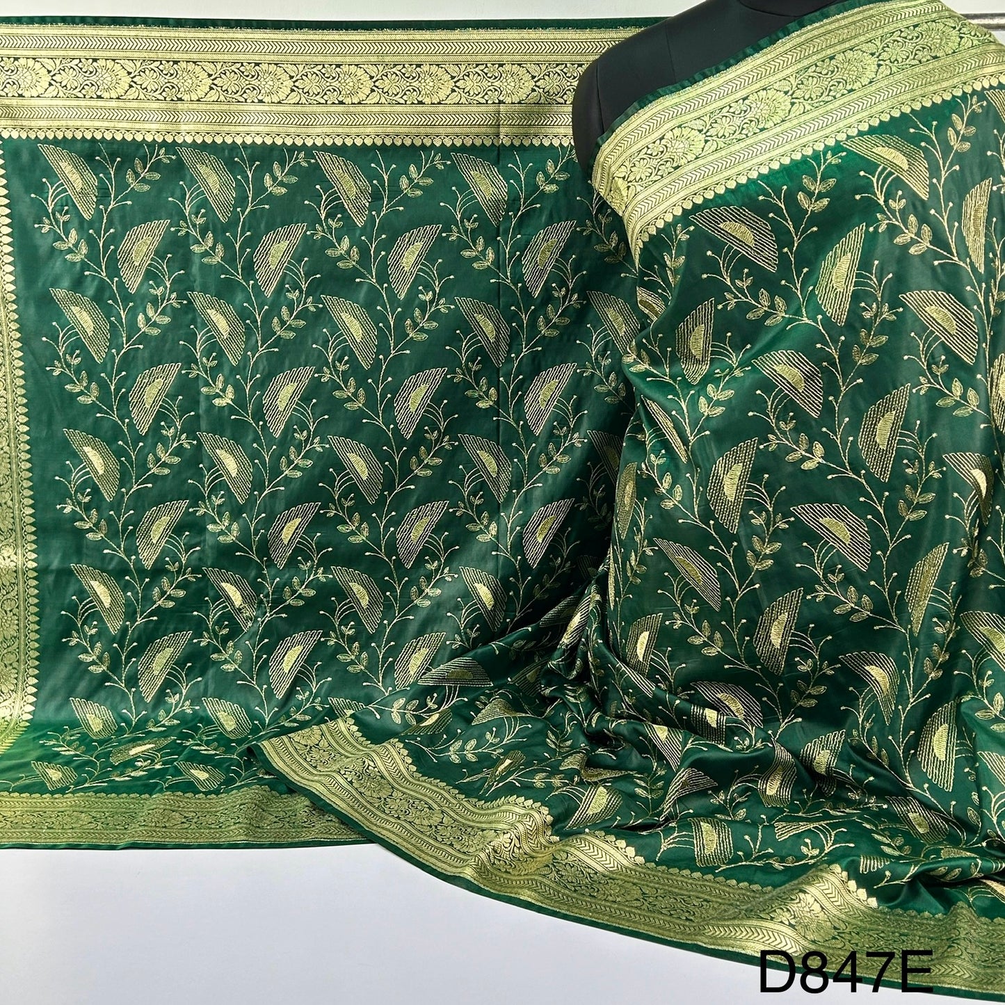 Zari Embroidered Silk Dupatta -D847