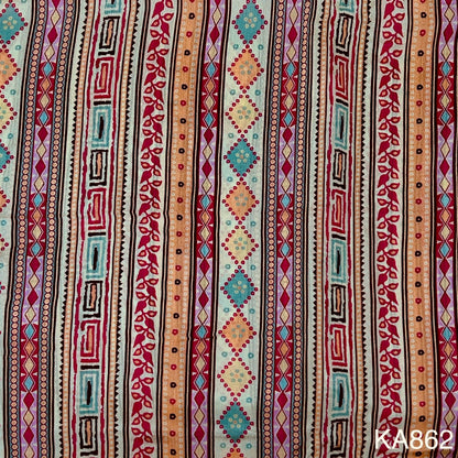 Printed Chinon Fabric - KA862