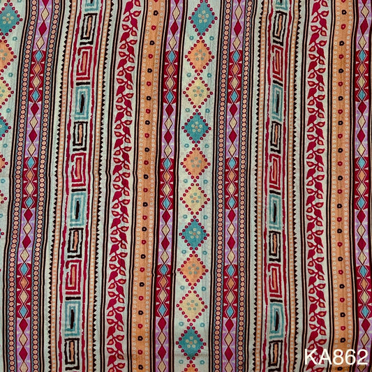 Printed Chinon Fabric - KA862