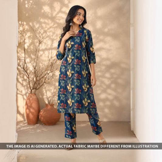 Digital Print Cambric Cotton Fabric - F6380