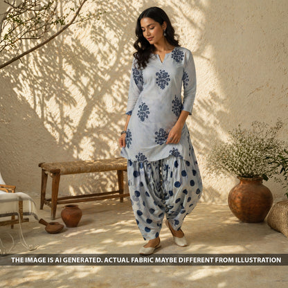 Printed Mul Cotton Fabric - F6381