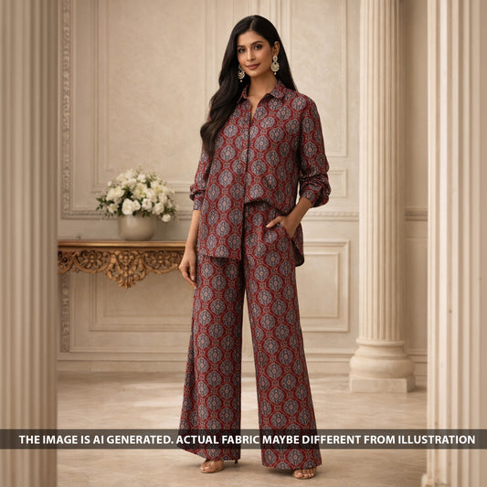 Digital Print Georgette Fabric - F6385