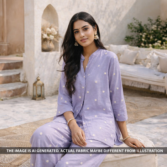 Cut Dana Thread Work Muslin Silk Fabric - F6282