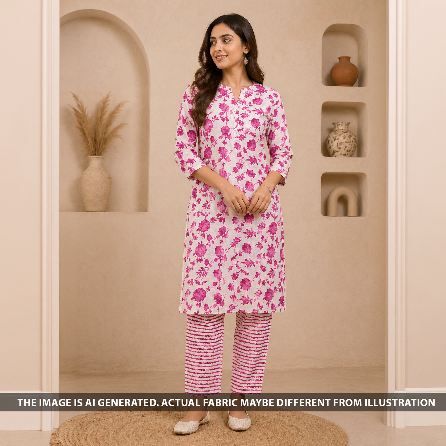 Block Print Flex Cotton Fabric - F6434