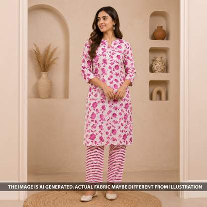 Block Print Flex Cotton Fabric - F6434