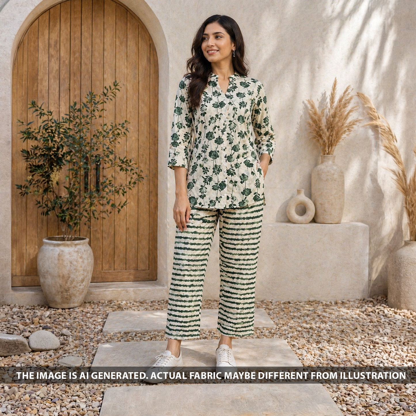 Block Print Flex Cotton Fabric - F6436