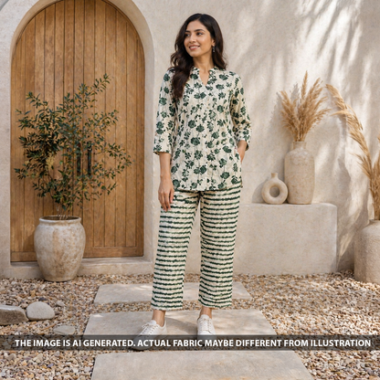 Block Print Flex Cotton Fabric - F6436