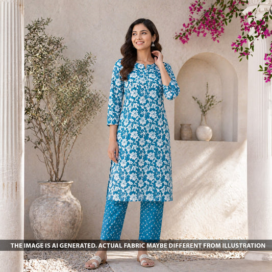 Printed Mul Cotton Fabric - F6443