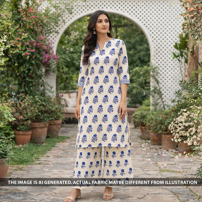Digital Print Cambric Cotton Fabric - F6291