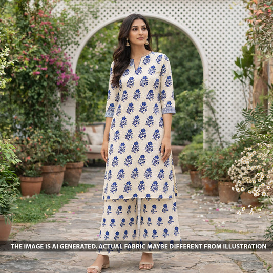 Digital Print Cambric Cotton Fabric - F6291