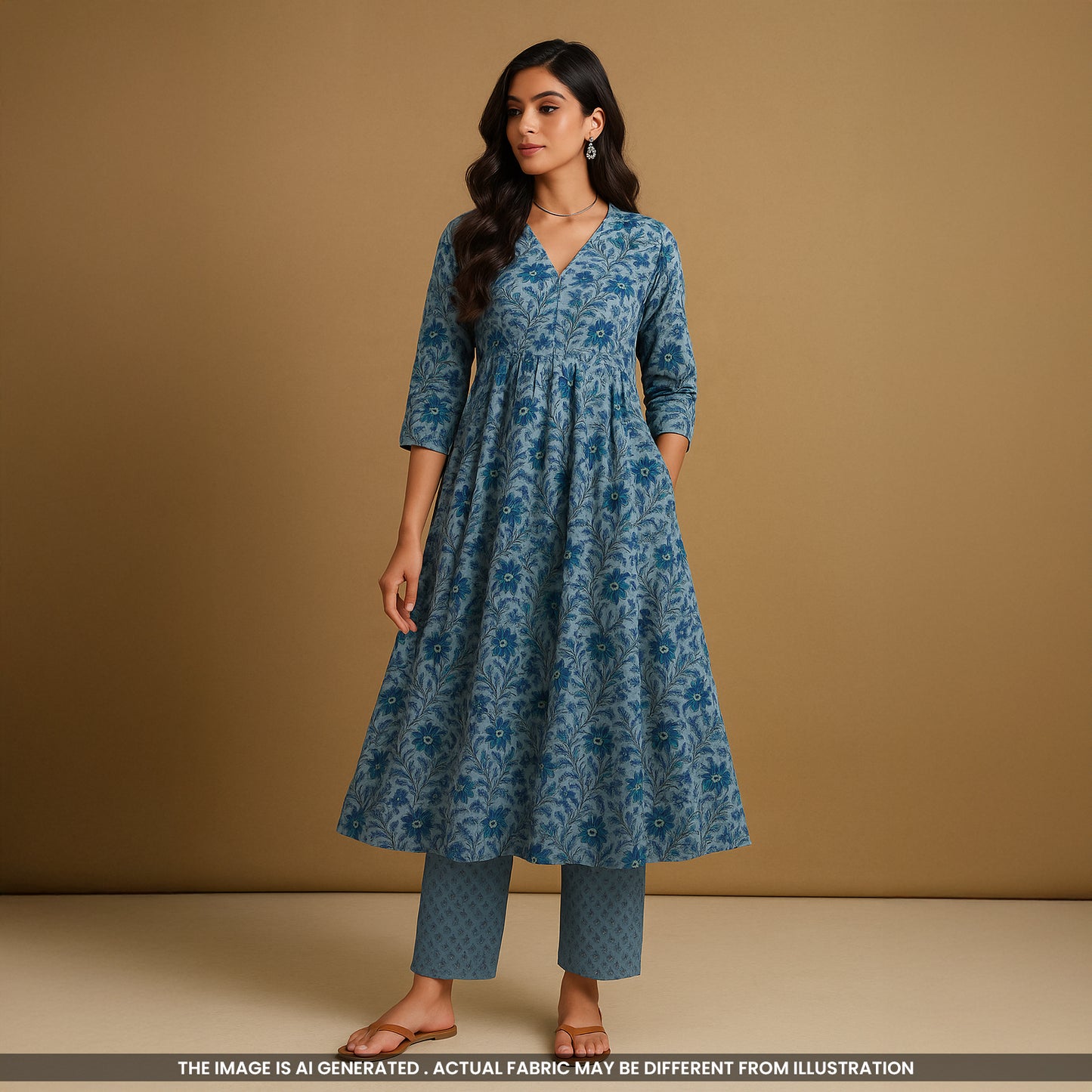 Printed Cambric Cotton Fabric- F4708