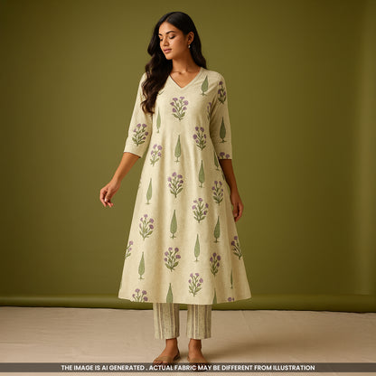 Printed Cambric Cotton Fabric- F4709