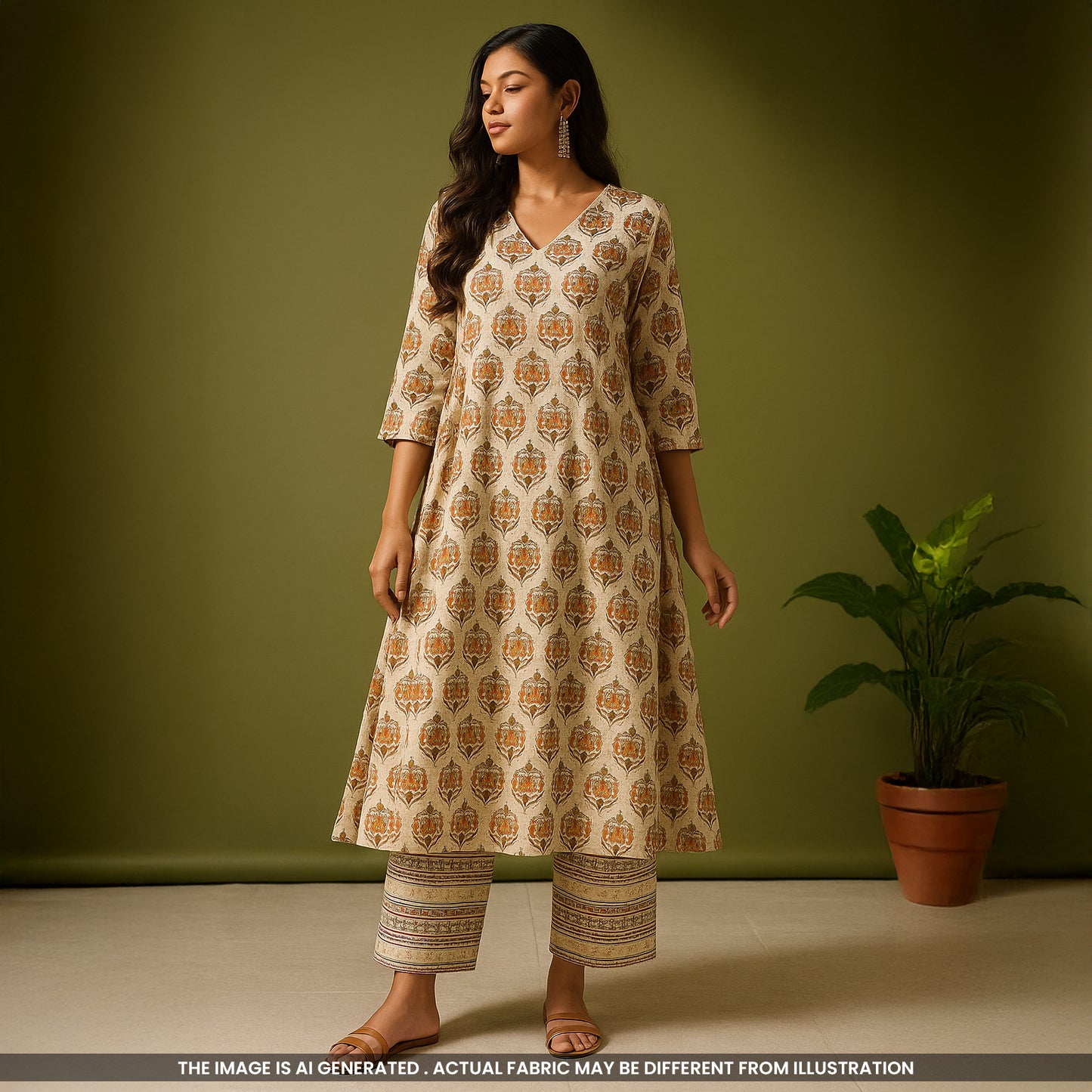 Printed Cambric Cotton Fabric- F4710