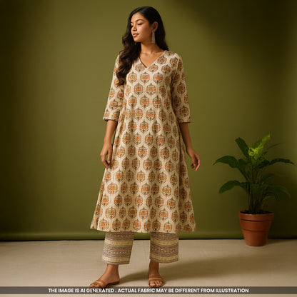 Printed Cambric Cotton Fabric- F4710