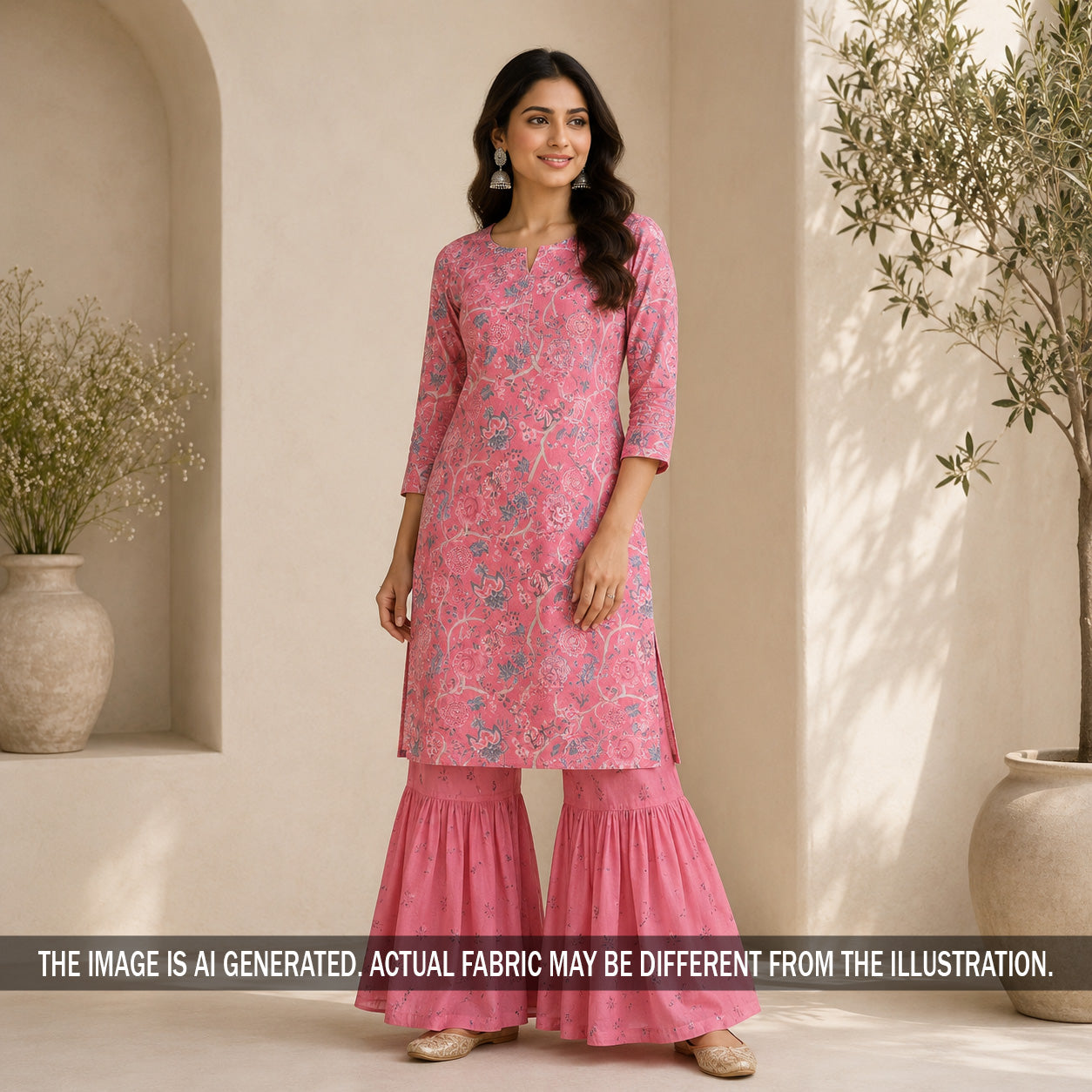 Printed Mul Chanderi Fabric - F7211
