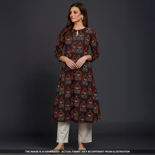 Printed Cambric Cotton Fabric- F4739