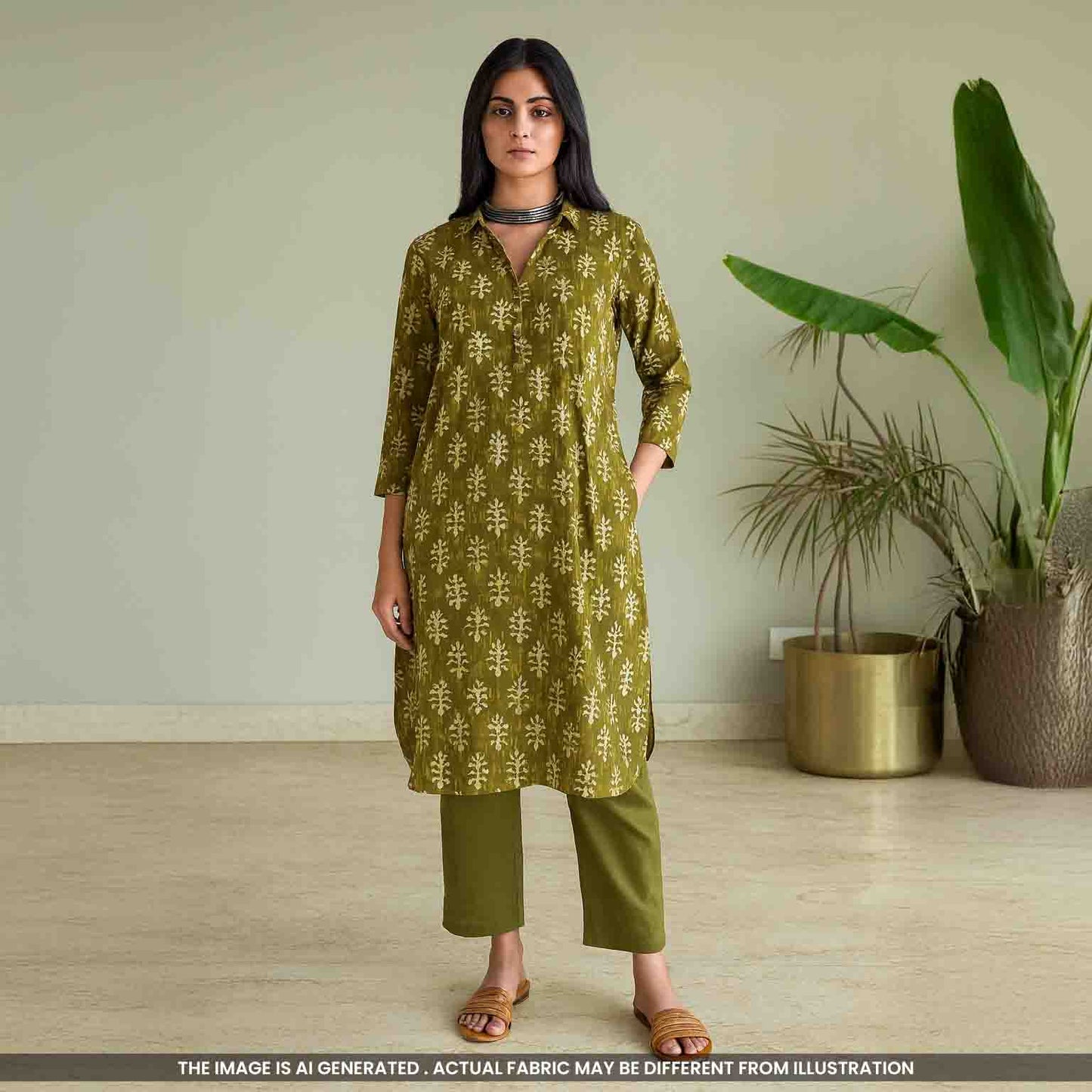 Printed Cambric Cotton Fabric- F4763