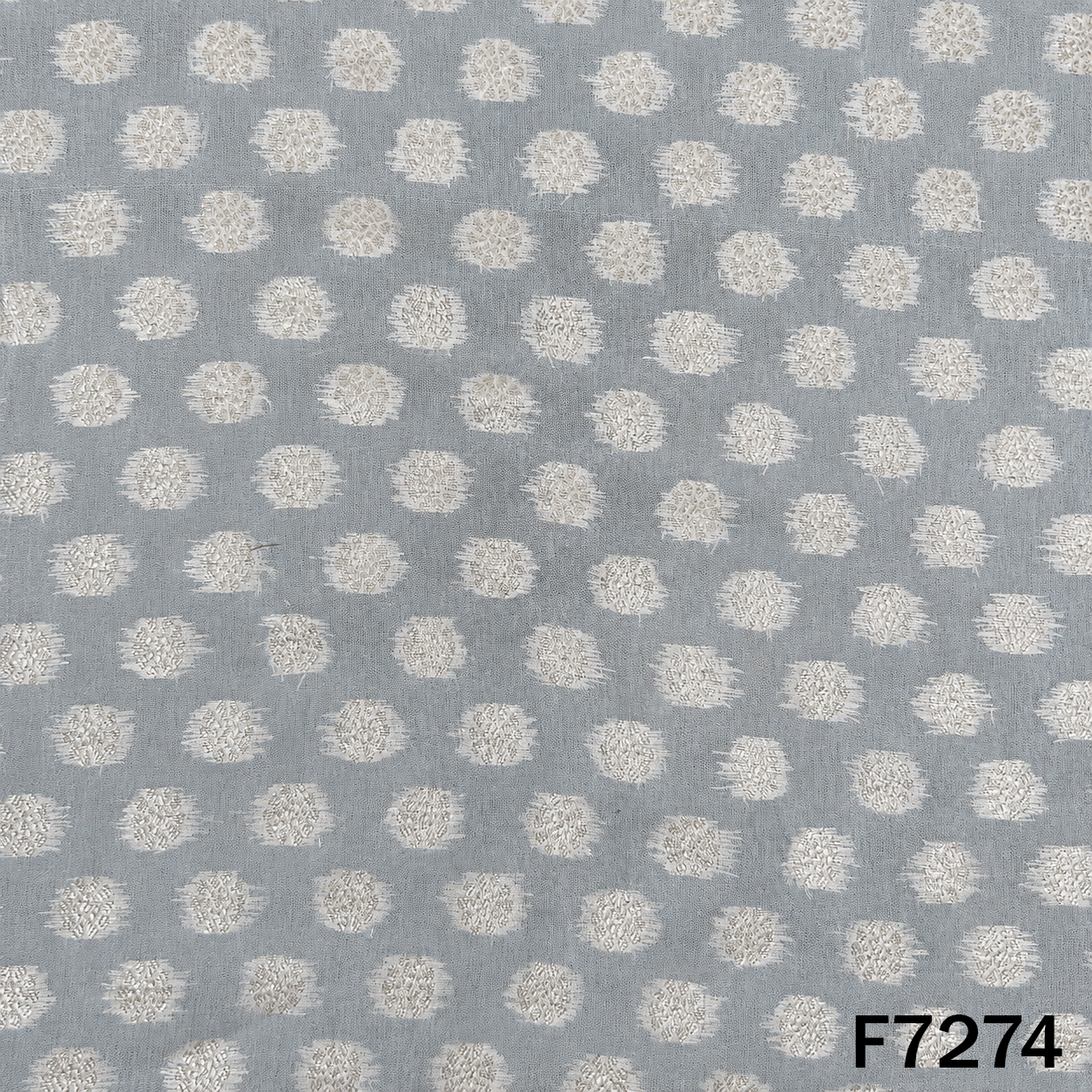 Dyeable Zari Embroidered Georgette Fabric - F7274