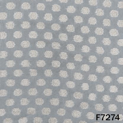 Dyeable Zari Embroidered Georgette Fabric - F7274