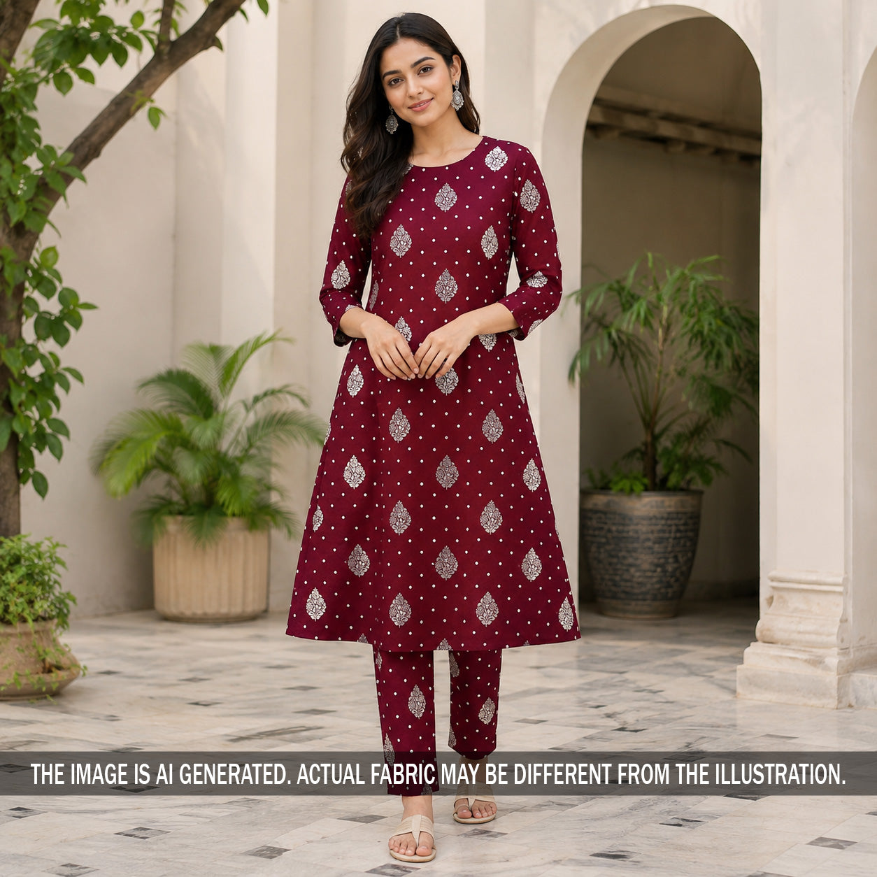 Zari Work Banarasi Silk Fabric - F7311