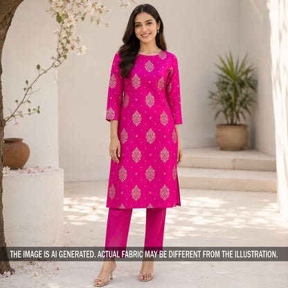 Zari Work Banarasi Silk Fabric - F7310