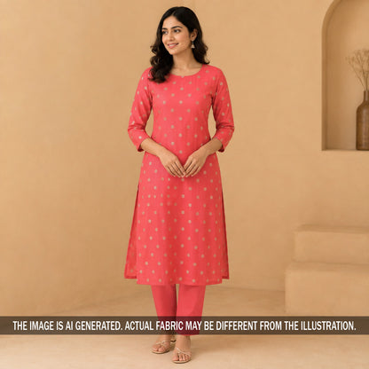 Zari Buti Banarasi Silk Fabric - F7314