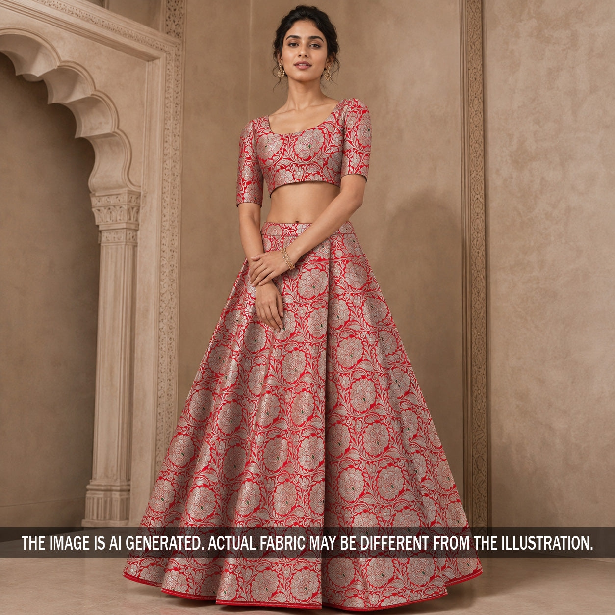 Banarasi Brocade Fabric - F7316