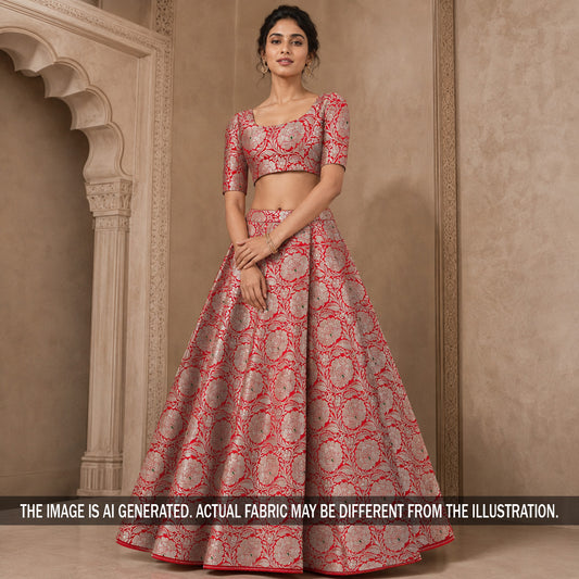 Banarasi Brocade Fabric - F7316